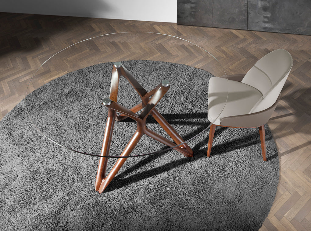 Scaun de Dining Tapitat cu Piele Ecologica Angel Cerda