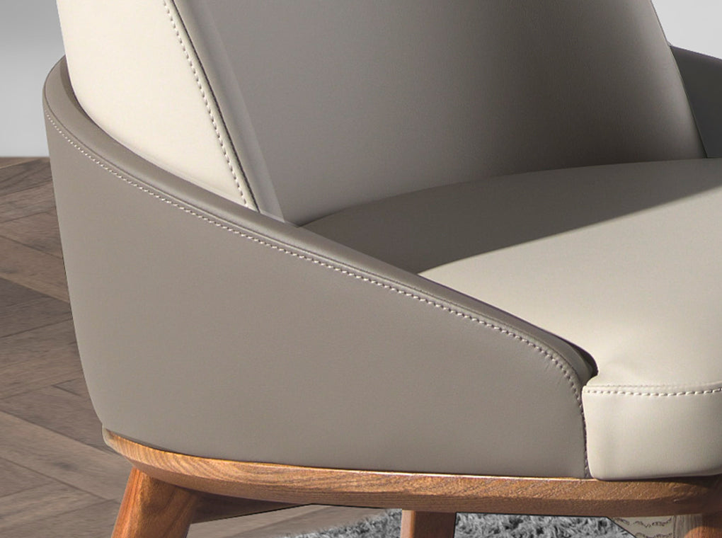 Scaun de Dining Tapitat cu Piele Ecologica Angel Cerda