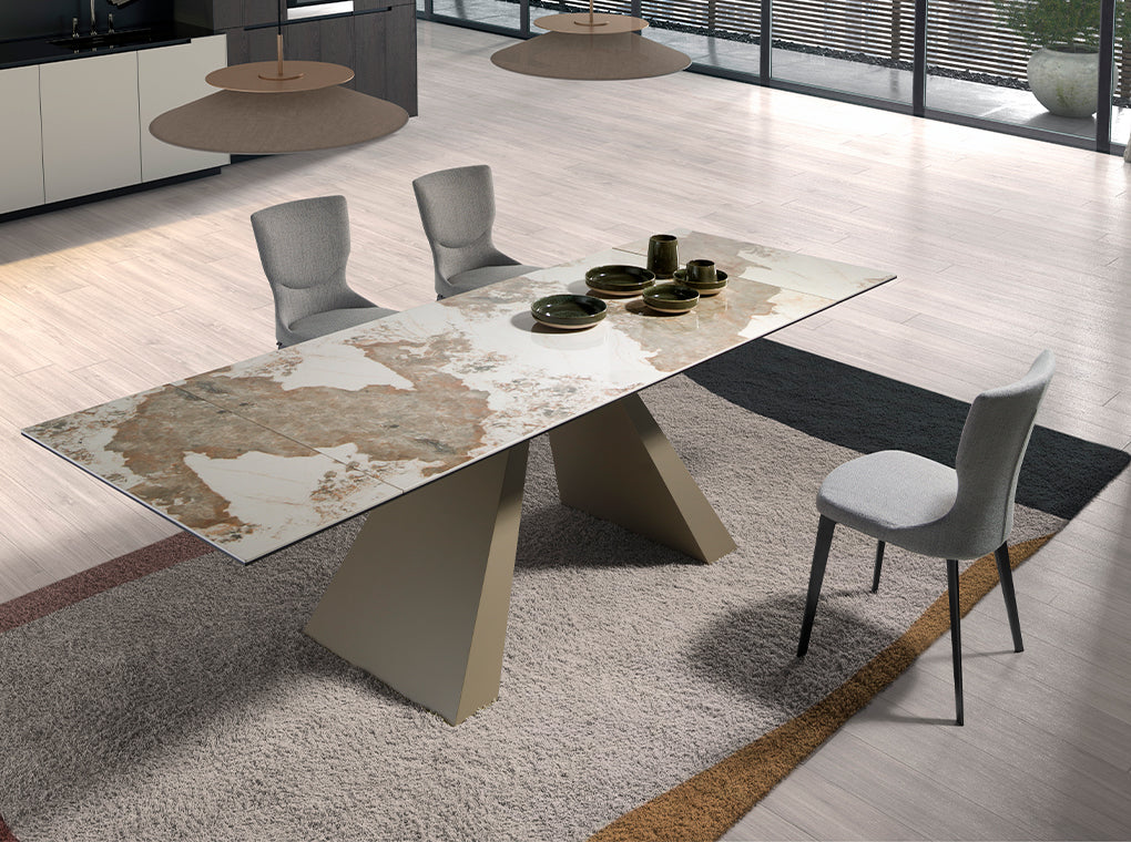 Scaun din Stofa Gri cu Picioare din Otel Angel Cerda