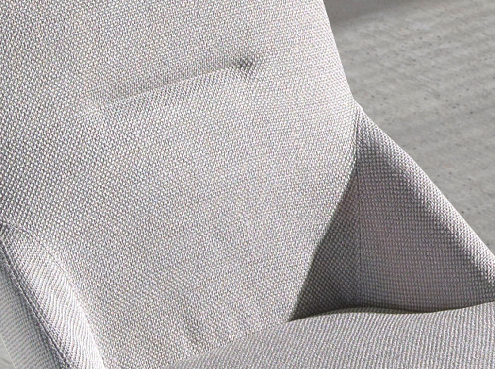 Scaun Tapitat in Material Gri Deschis Angel Cerda