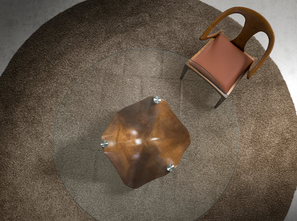 Scaun din Piele Ecologica si Lemn Nuc Angel Cerda