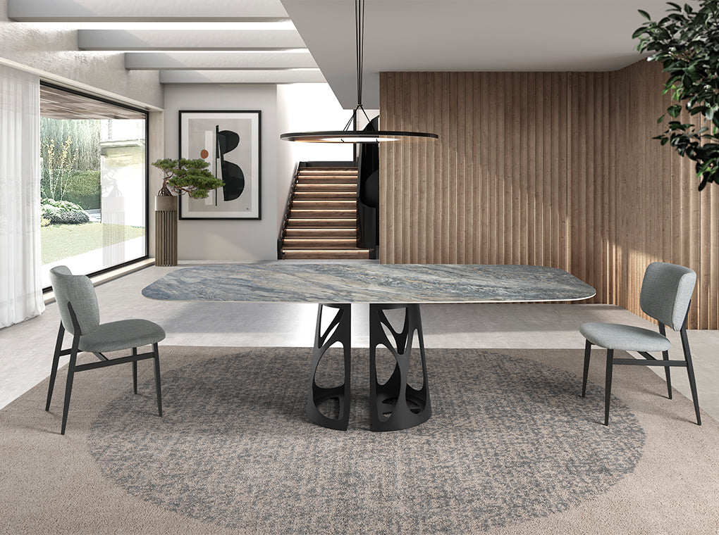 Scaun din Material Gri Deschis cu Picioare din Otel Negru Angel Cerda