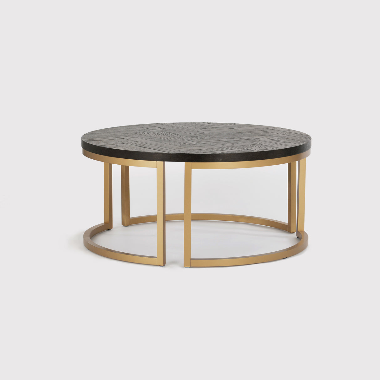 Masa de Cafea din Stejar cu Suport Metalic Livin Hill