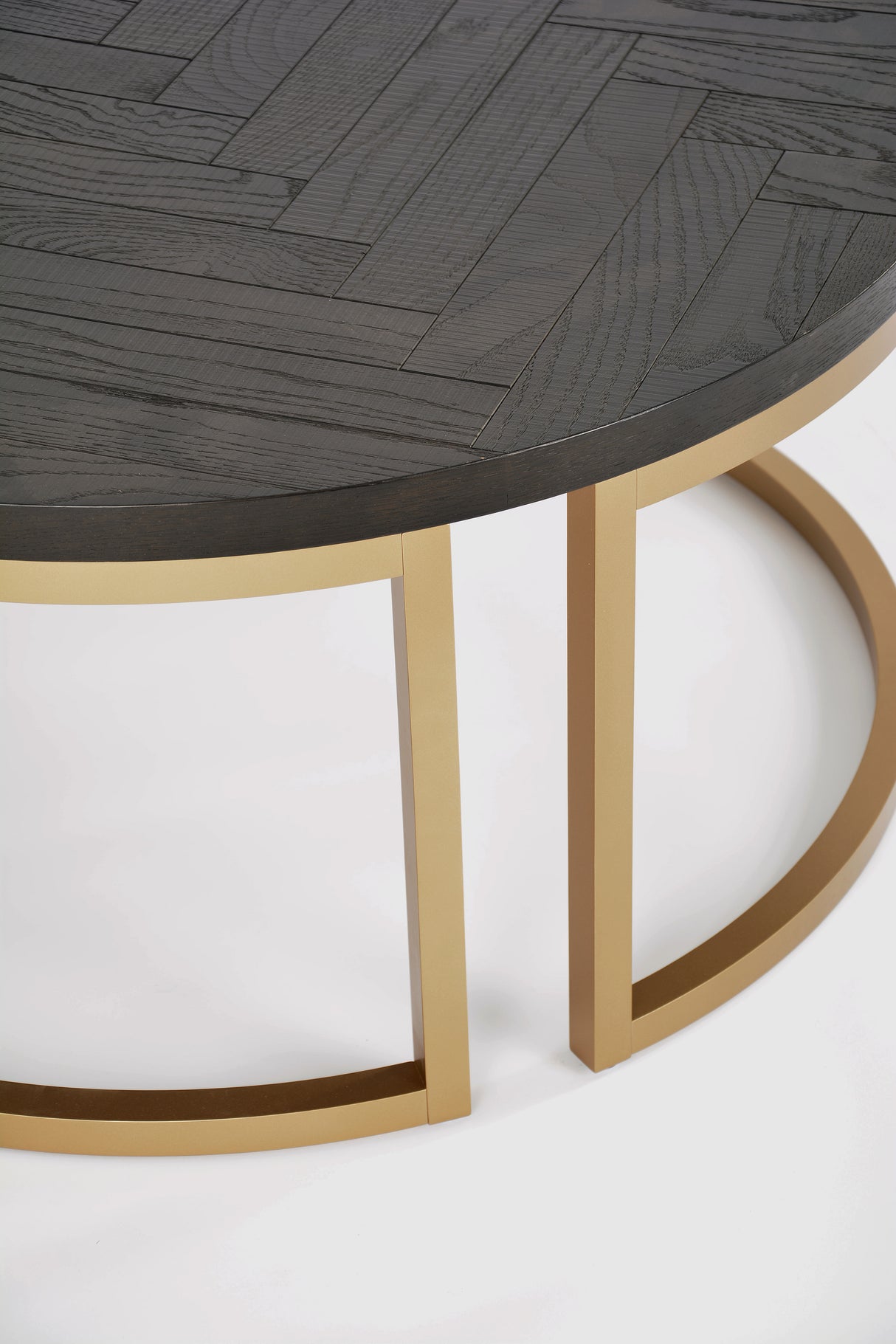 Masa de Cafea din Stejar cu Suport Metalic Livin Hill