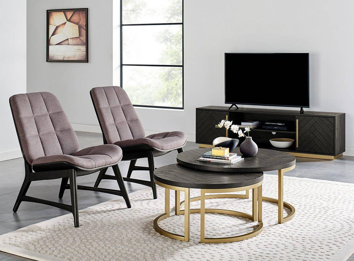 Comoda TV din Lemn de Fag cu Design Retro si Glamour Livin Hill