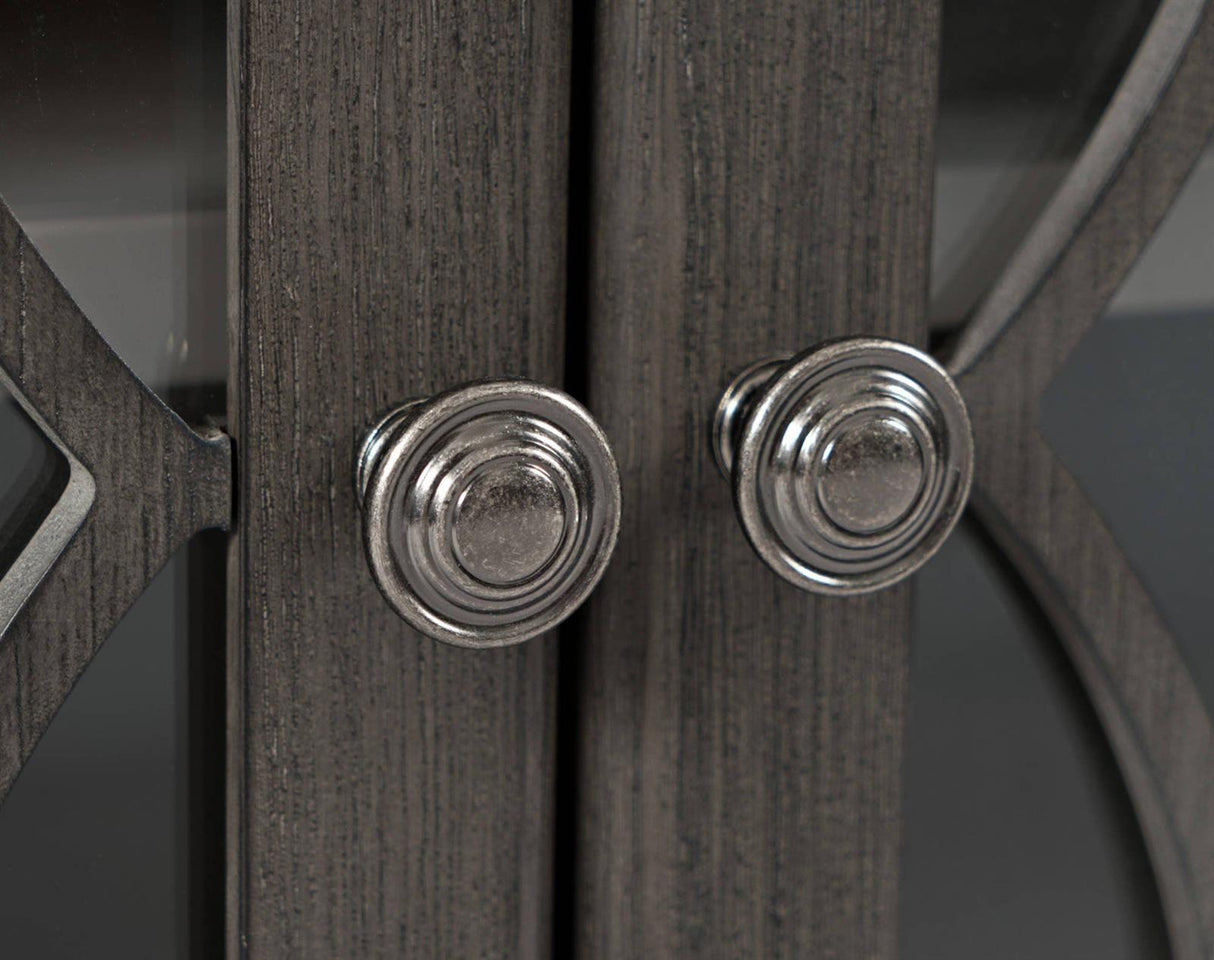 Comoda cu Usi din Sticla si Sertar Maro Deschis Livin Hill