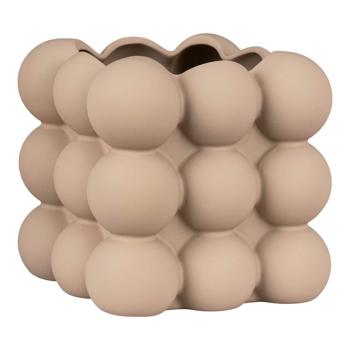 Ghiveci ceramic maro 13,5x13,5x13 cm House Nordic