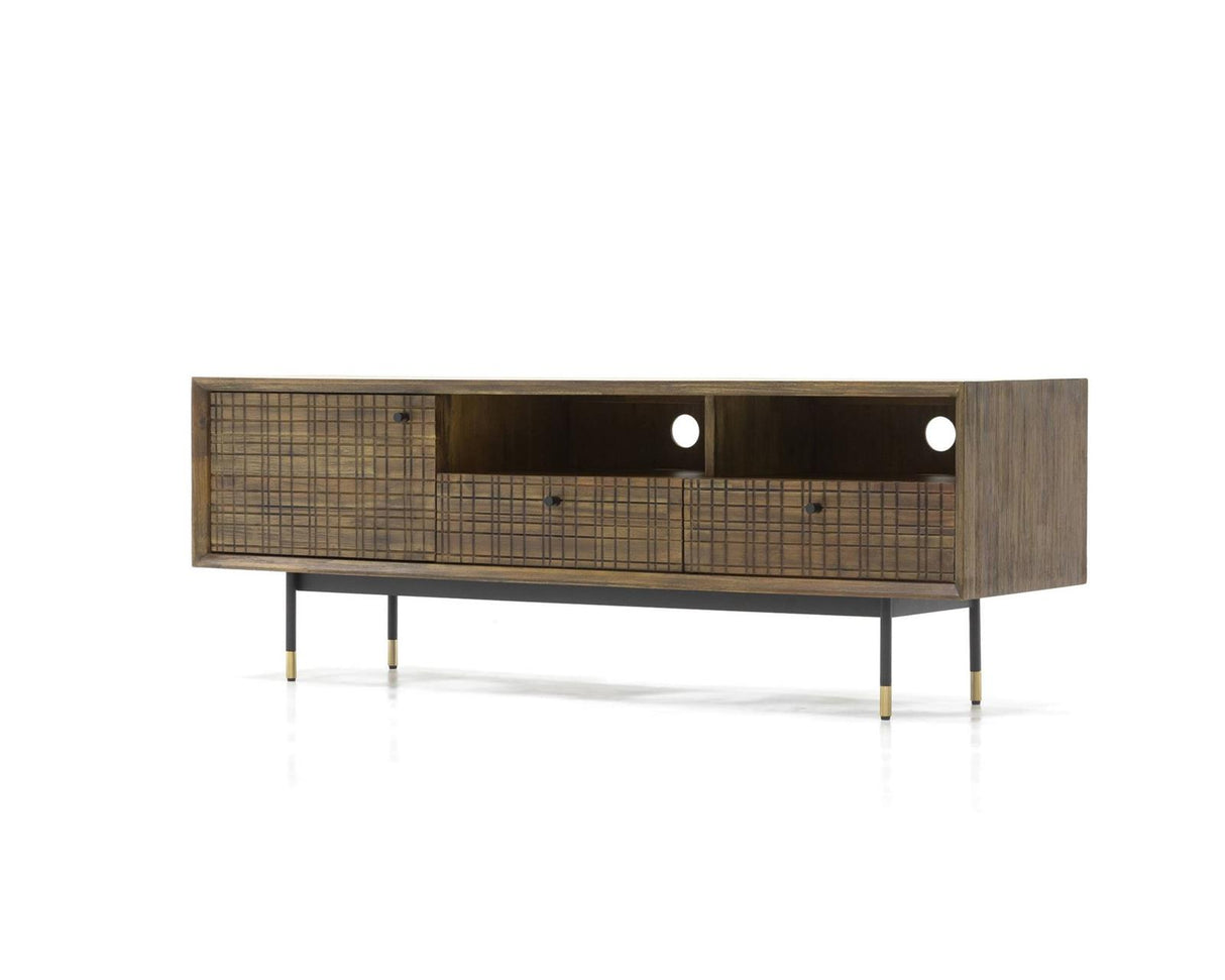 Comoda Retro din Lemn de Acacia Exotica cu Picioare Metalice Livin Hill