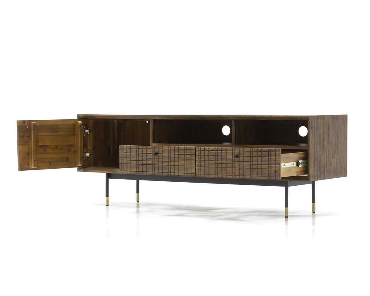 Comoda Retro din Lemn de Acacia Exotica cu Picioare Metalice Livin Hill