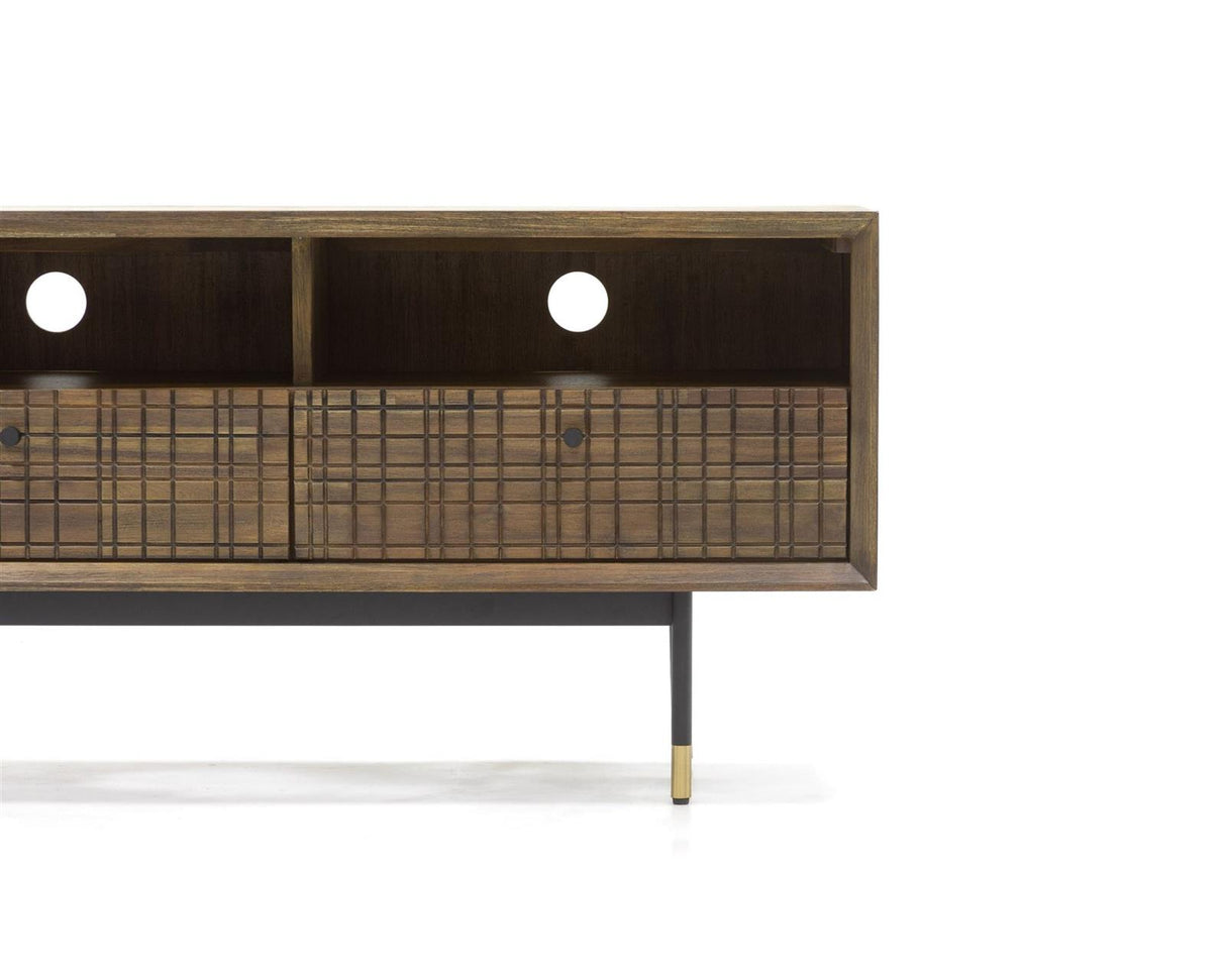 Comoda Retro din Lemn de Acacia Exotica cu Picioare Metalice Livin Hill