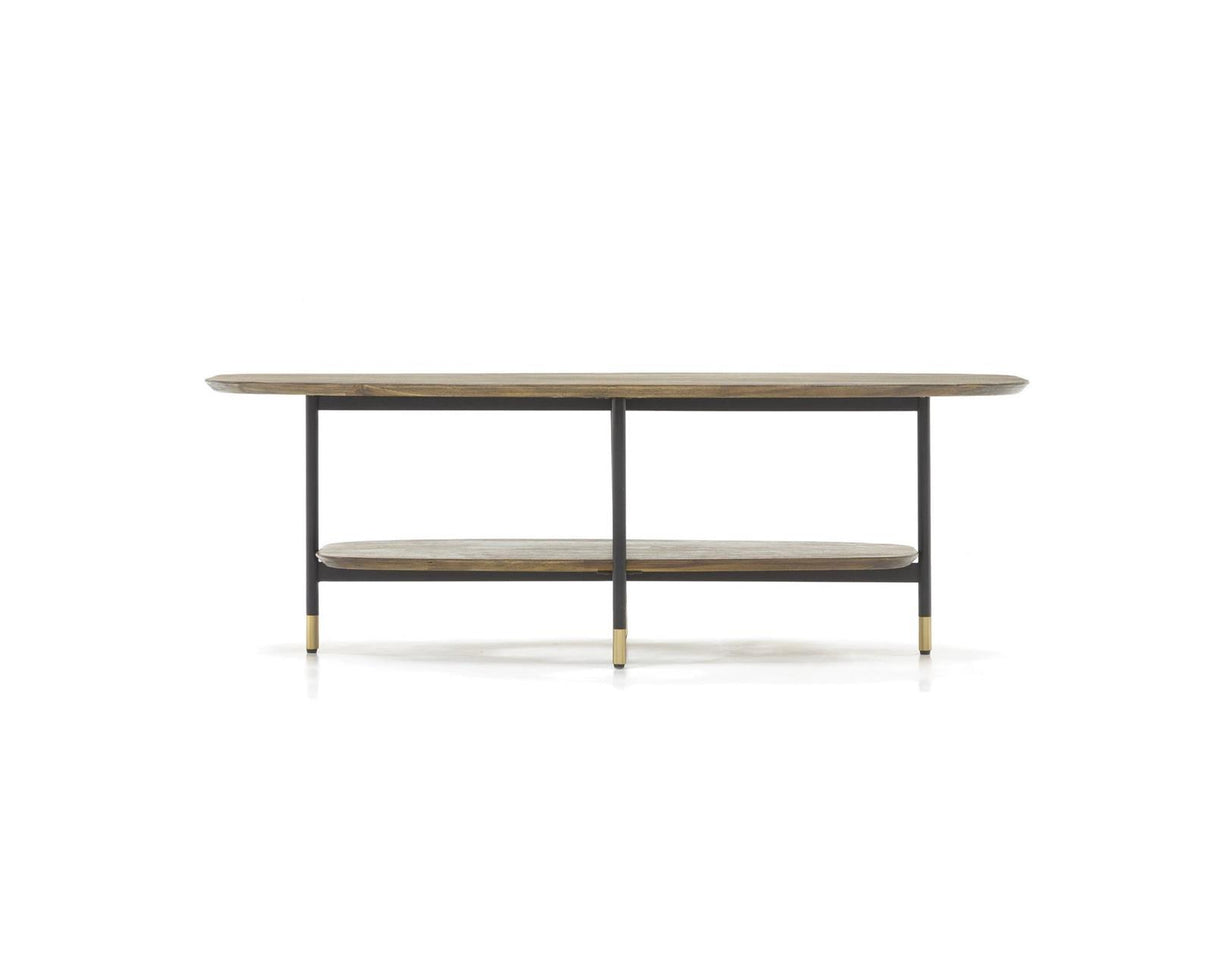 Masa de Cafea din Stejar cu Suport Metalic Elegant Livin Hill