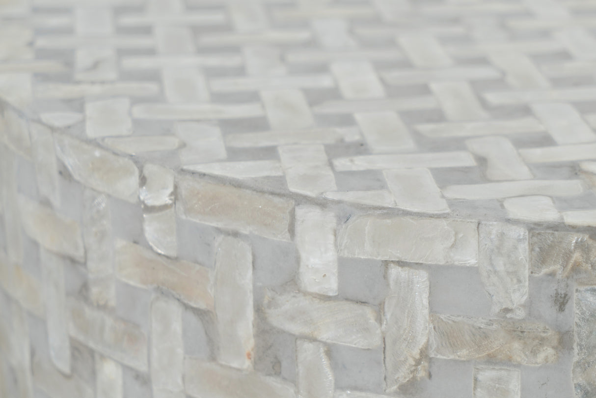 Masa Living cu Scoici Naturale cu Design Manual Livin Hill