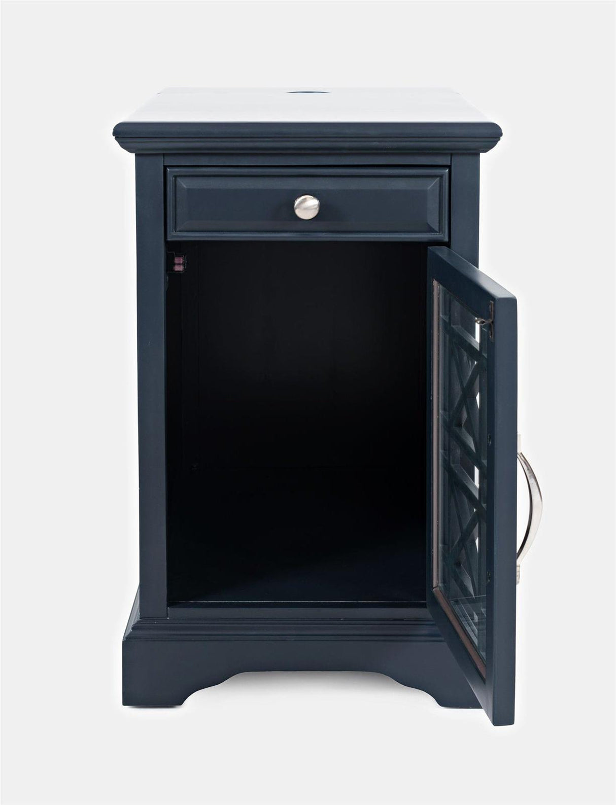 Noptiera din Lemn de Acacia cu Geamuri Ornamentale Livin Hill