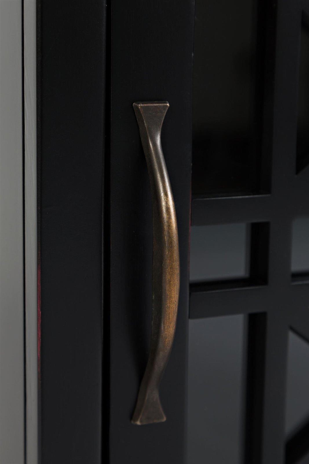 Noptiera din Lemn de Acacia cu Usi Ornamentale Livin Hill