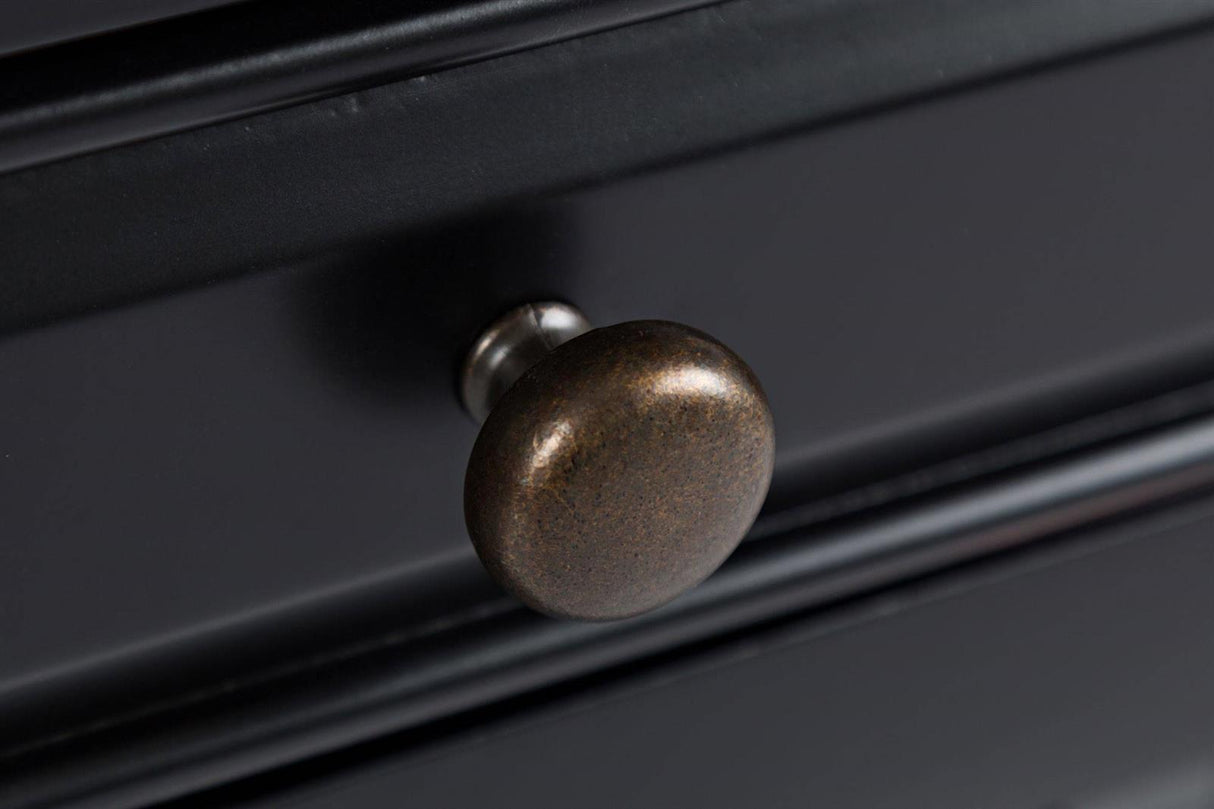 Noptiera din Lemn de Acacia cu Usi Ornamentale Livin Hill