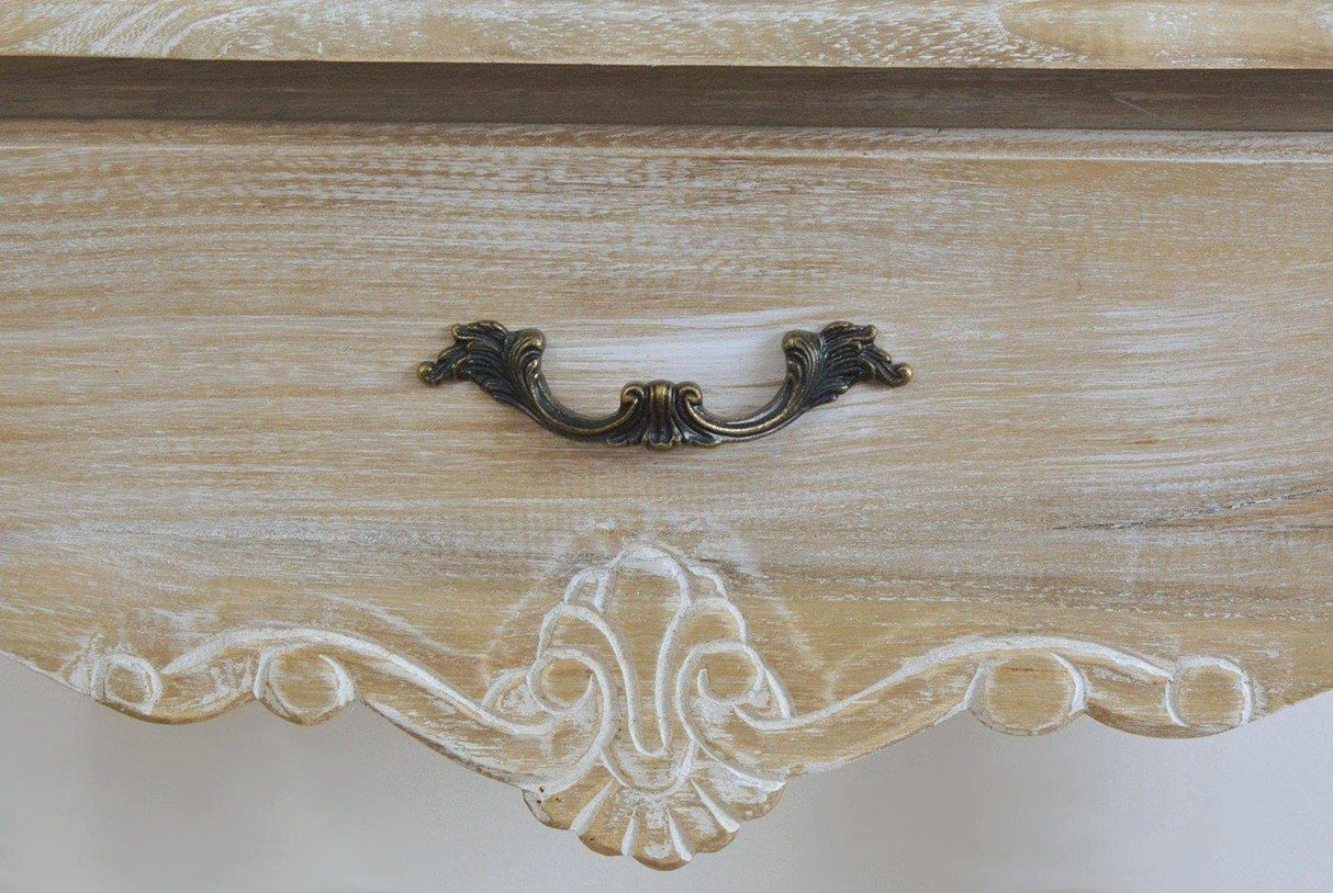 Masa Machiaj Picioare Sculptate din Lemn de Paulownia Livin Hill