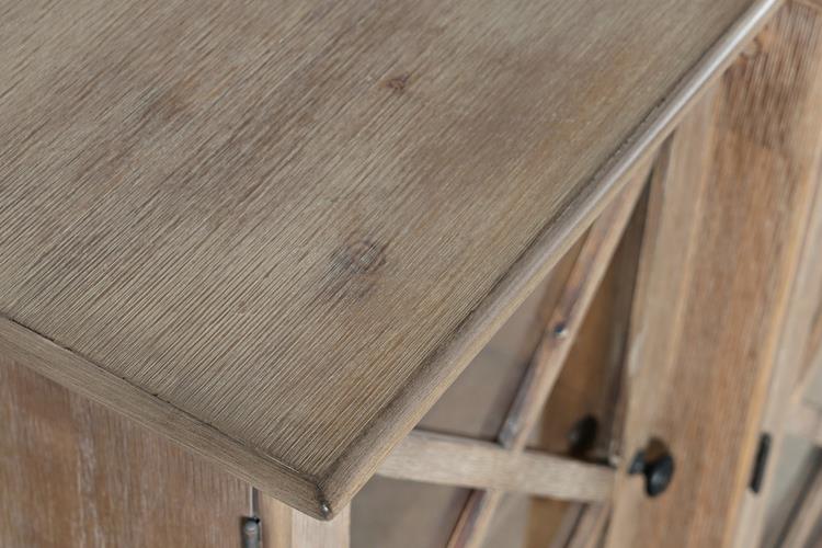 Comoda Hampton din Lemn de Acacia cu Fronturi din Sticla Livin Hill