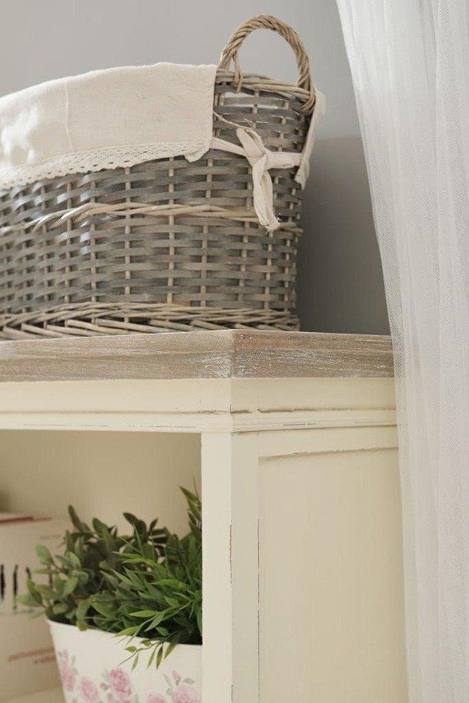 Biblioteca Provensala Crem cu Coroana Maro Patinata Livin Hill