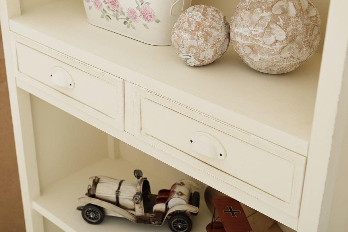 Biblioteca Provensala Crem cu Coroana Maro Patinata Livin Hill