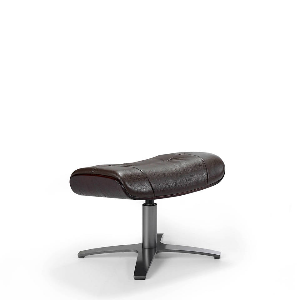 Taburet Pivotant Tapitat cu Piele de Vaca Angel Cerda