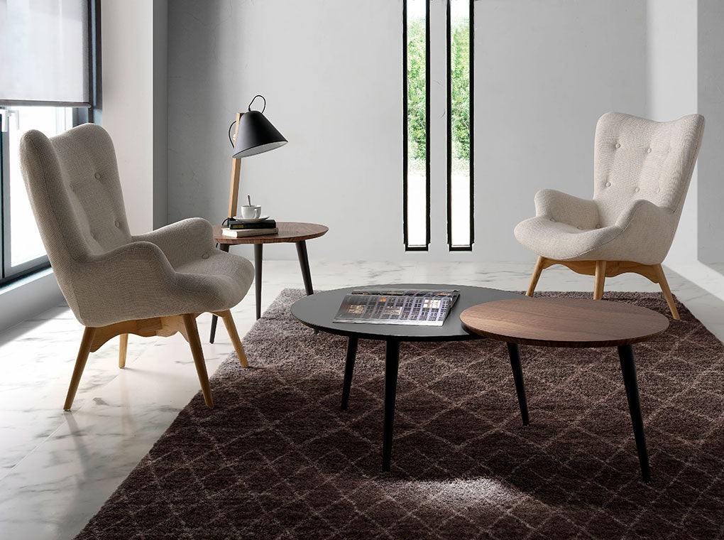 Fotoliu Tapitat cu Material Textil cu Finisaj Capitonat Angel Cerda