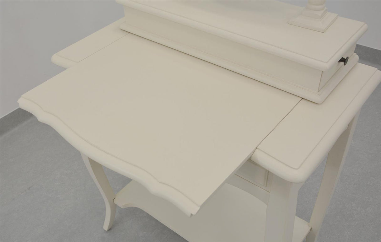 Masa de machiaj cu oglinda stil Provence alb antic Livin Hill