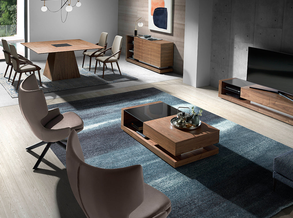 Fotoliu Pivotant din Lemn de Wenge Angel Cerda - Piele Ecologica Mink si Perna pe Scaun