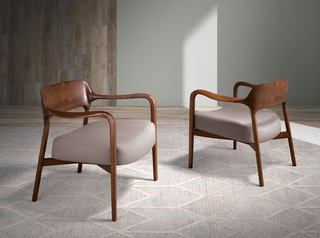 Fotoliu Tapitat cu Piele Ecologica de Nurca Angel Cerda