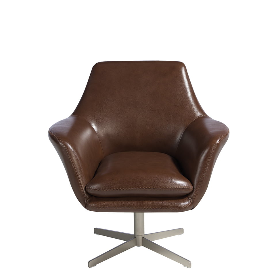 Fotoliu de Birou Pivotant Tapitat cu Piele Angel Cerda