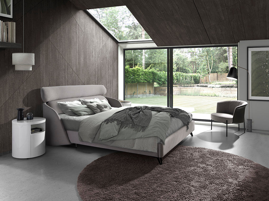 Fotoliu de Design Modern din Stofa si Piele Ecologica Angel Cerda