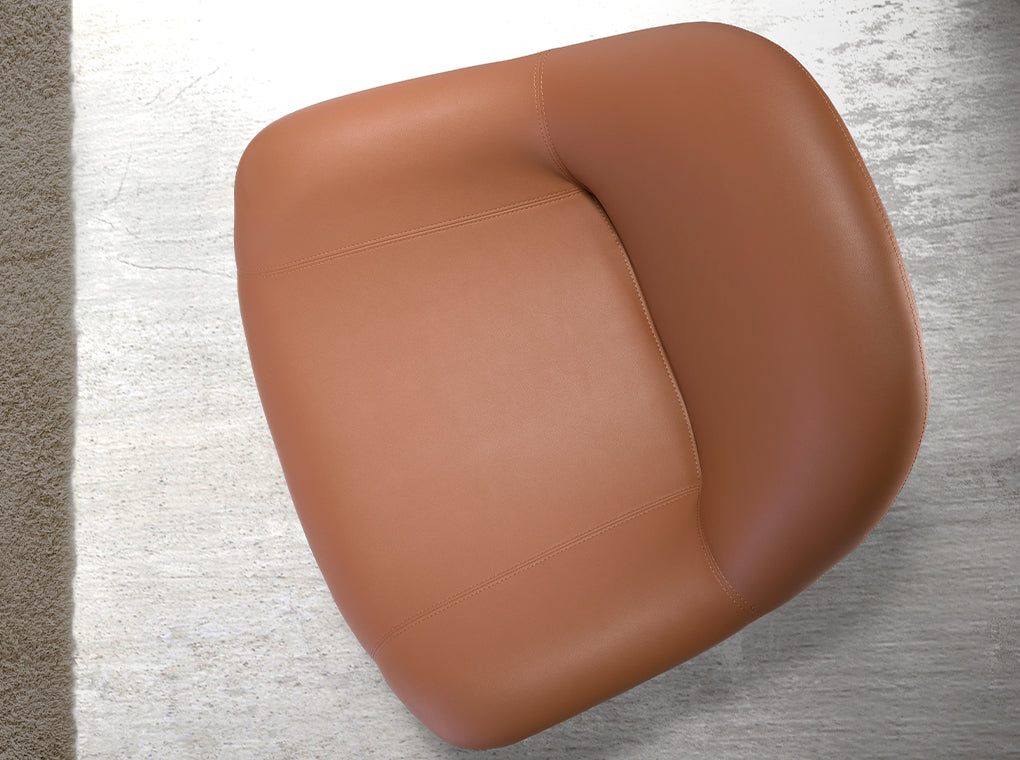 Fotoliu Pivotant din Piele Ecologica Maro Angel Cerda