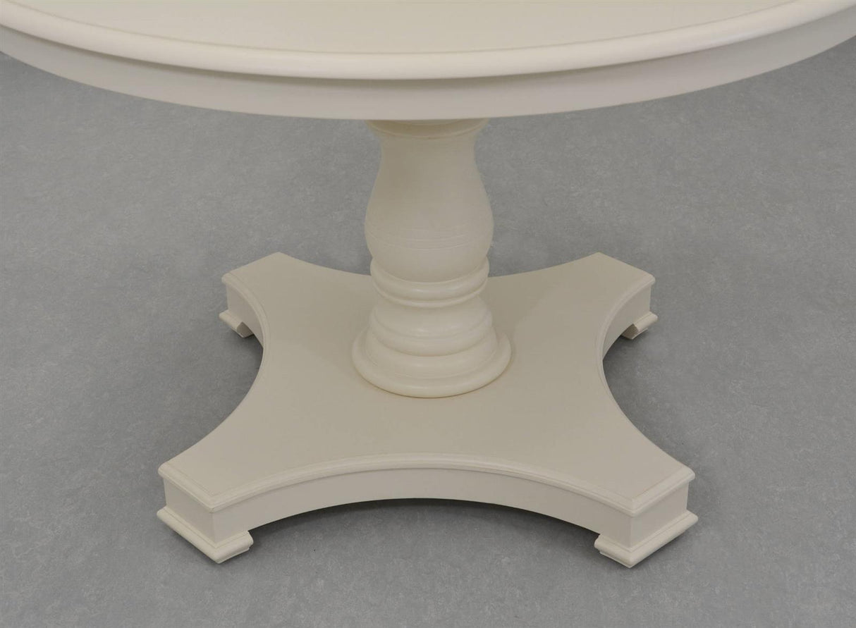 Masa Dining Alb-Antic cu Picior Stil Provence Livin Hill