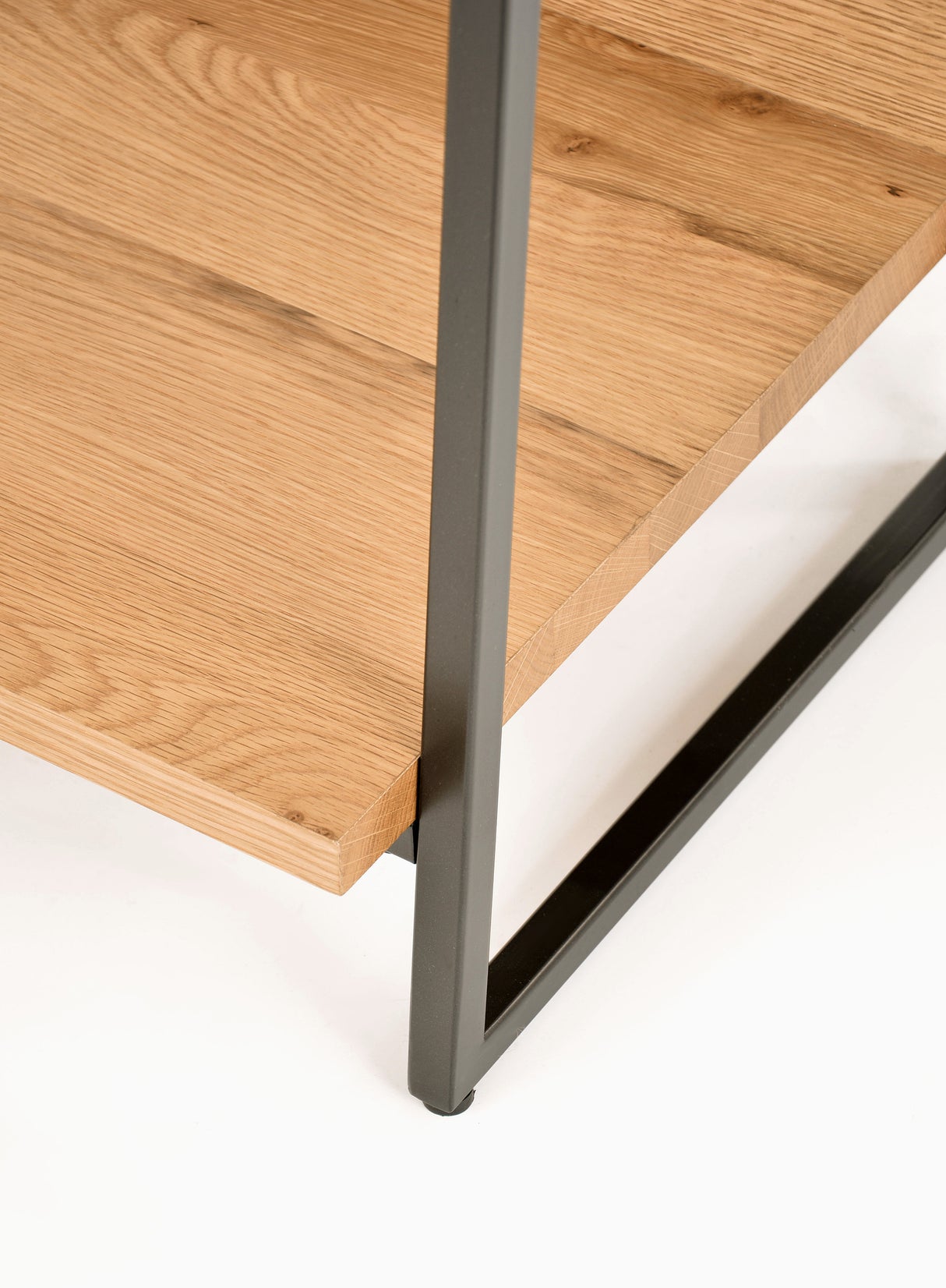 Biblioteca Loft din Stejar cu Picioare din Otel Livin Hill