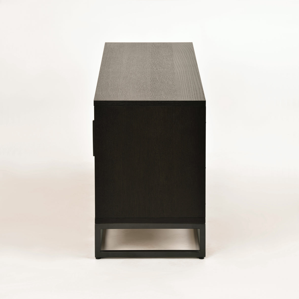 Comoda TV Loft cu Structura din Otel si Fronturi din Stejar Alb Livin Hill