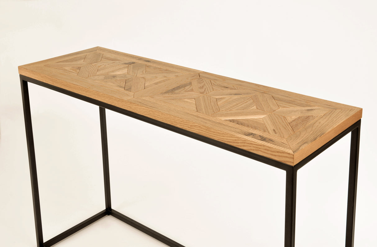 Consola din Stejar cu Suport Metalic Livin Hill