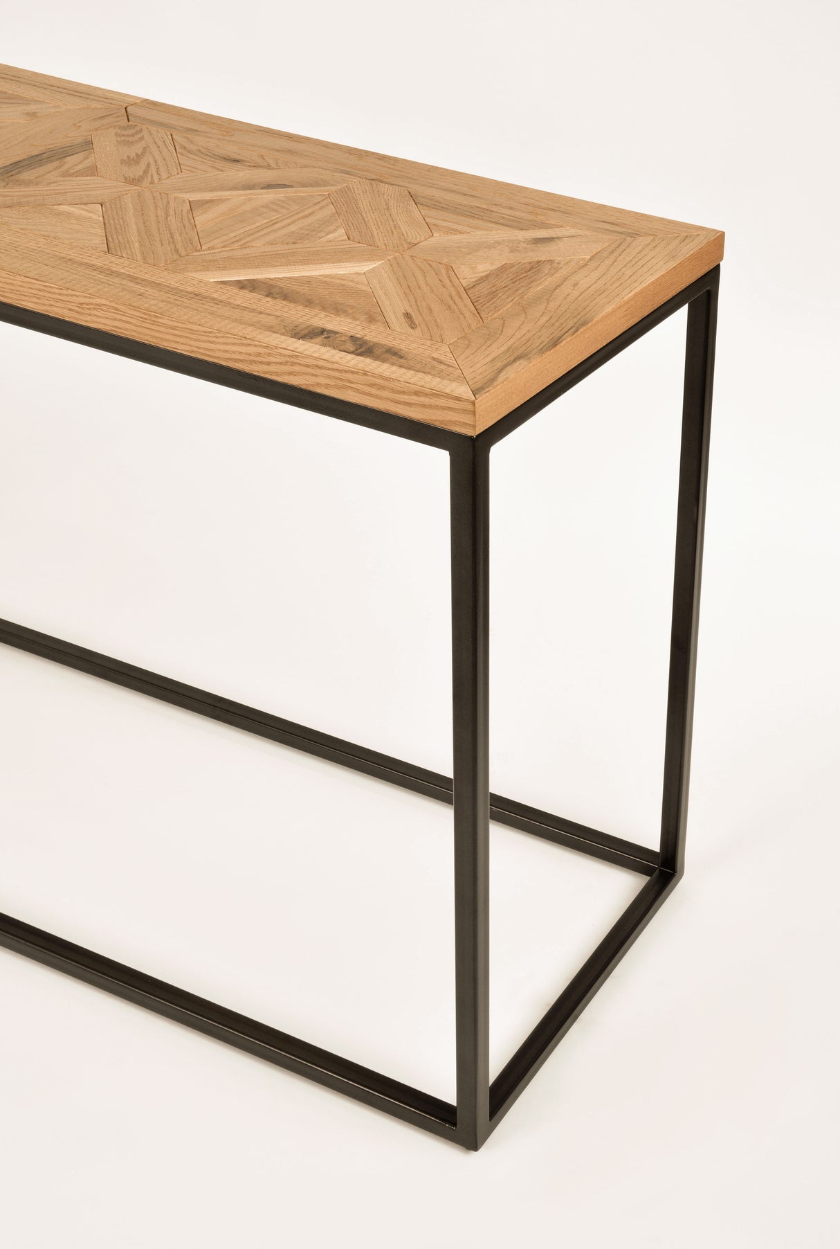 Consola din Stejar cu Suport Metalic Livin Hill