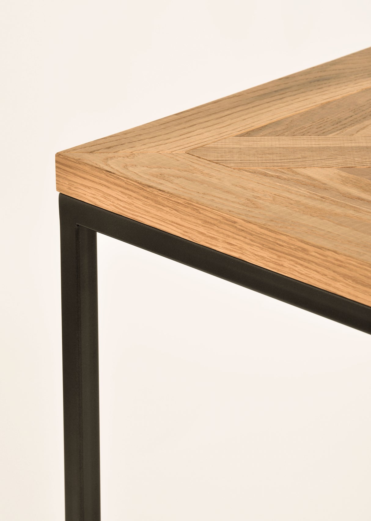 Consola din Stejar cu Suport Metalic Livin Hill