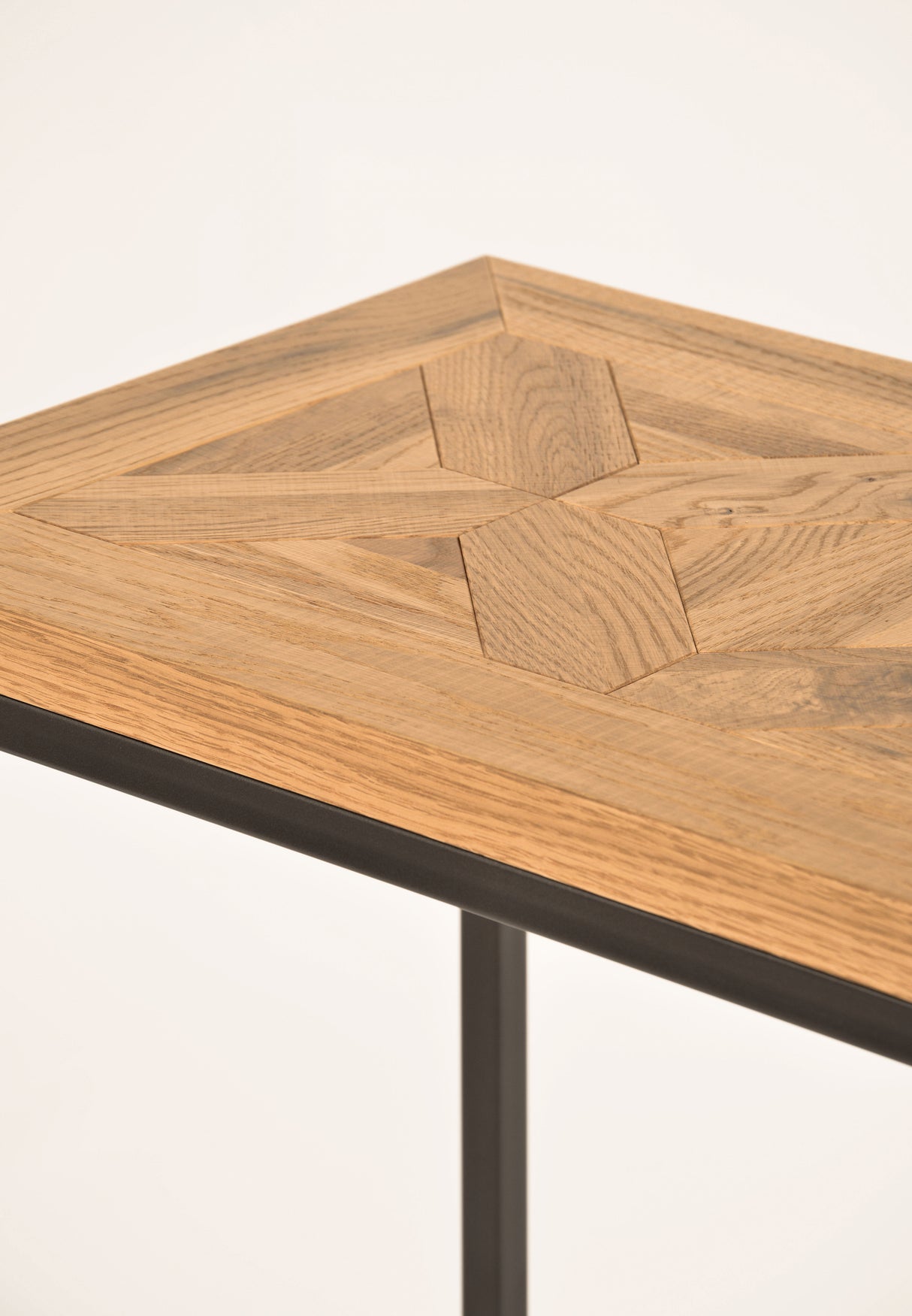 Consola din Stejar cu Suport Metalic Livin Hill