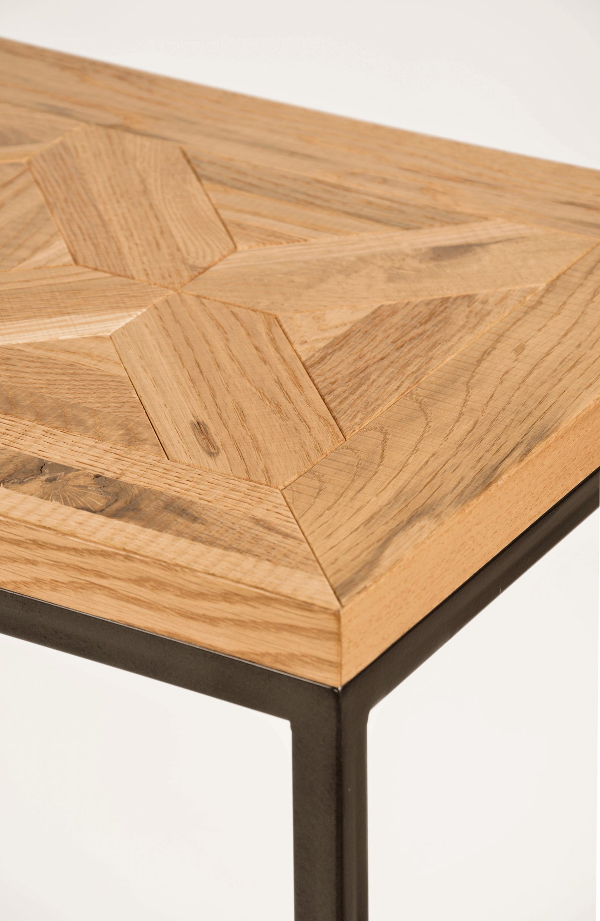 Consola din Stejar cu Suport Metalic Livin Hill