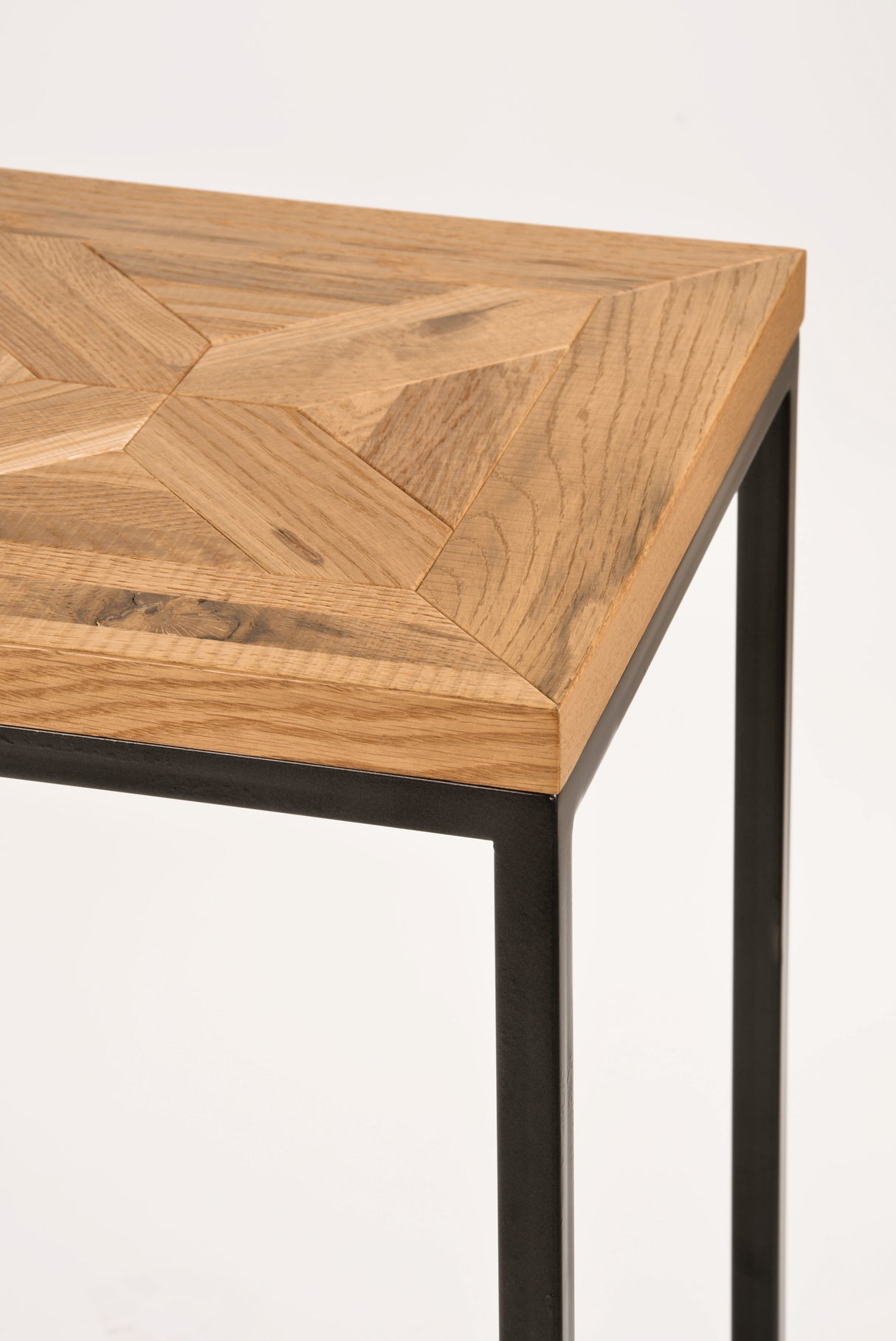 Consola din Stejar cu Suport Metalic Livin Hill