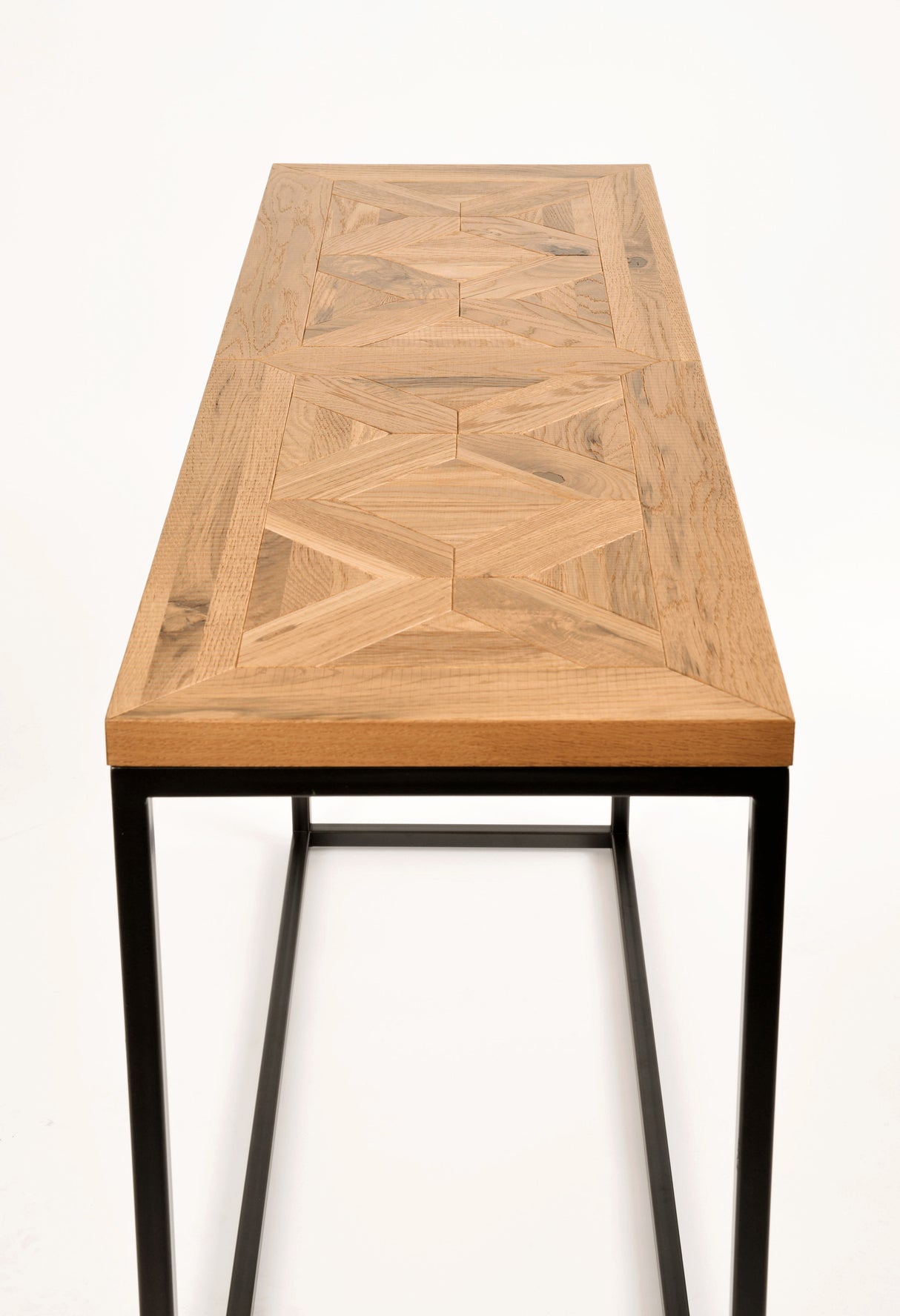 Consola din Stejar cu Suport Metalic Livin Hill