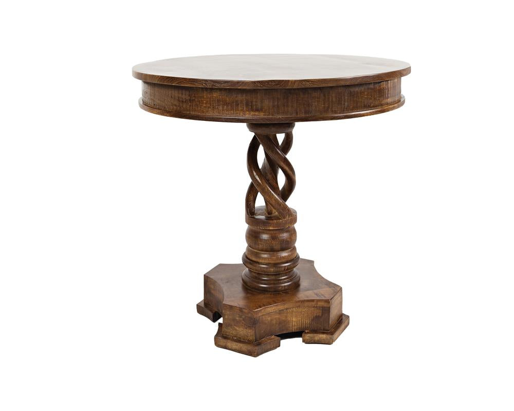 Masuta de Cafea din Lemn cu Picior Spiralat Livin Hill