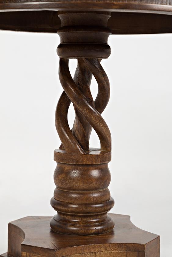 Masuta de Cafea din Lemn cu Picior Spiralat Livin Hill