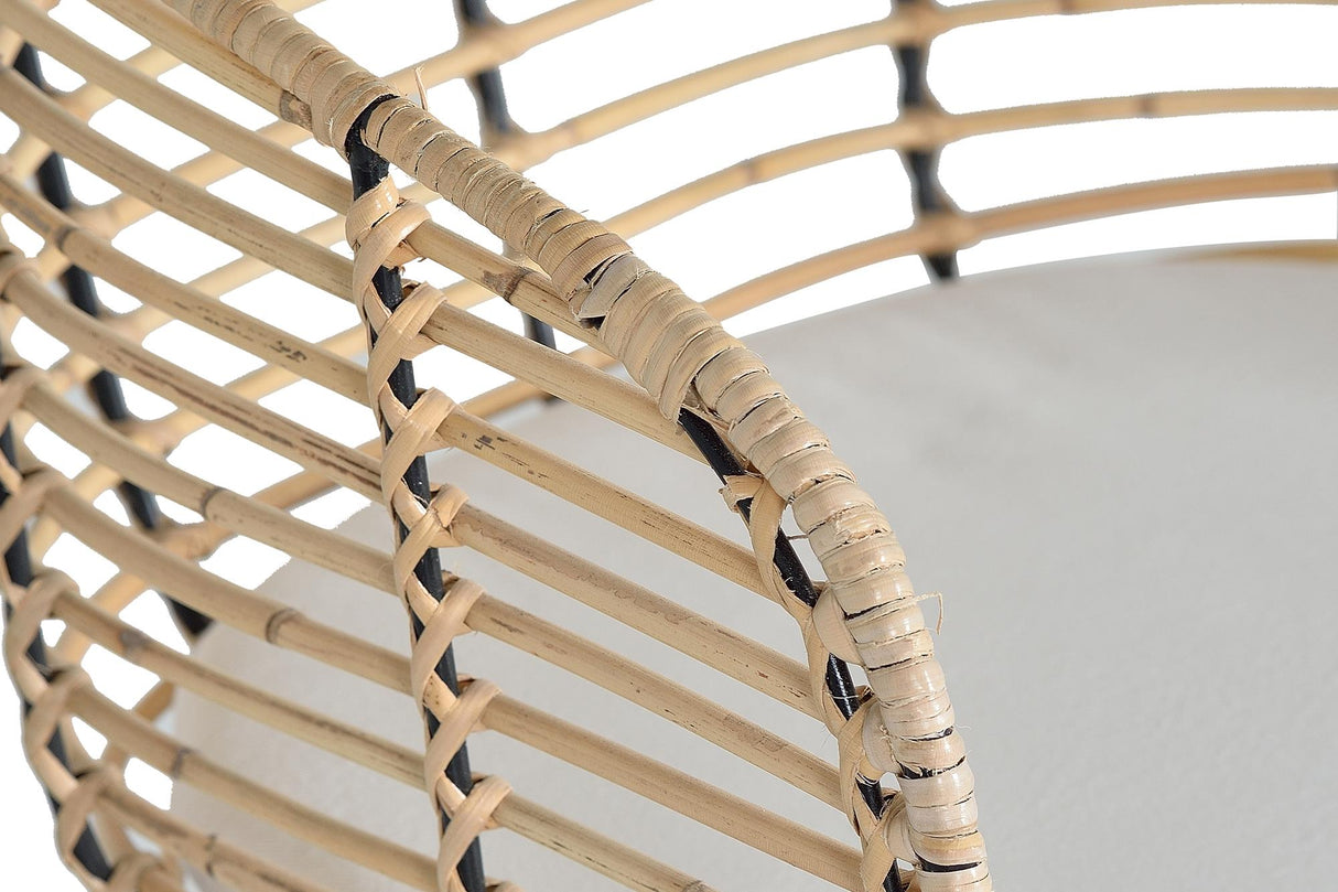 Set 2 Scaune din Ratan si Metal cu Perna Inclusa Giner y Colomer