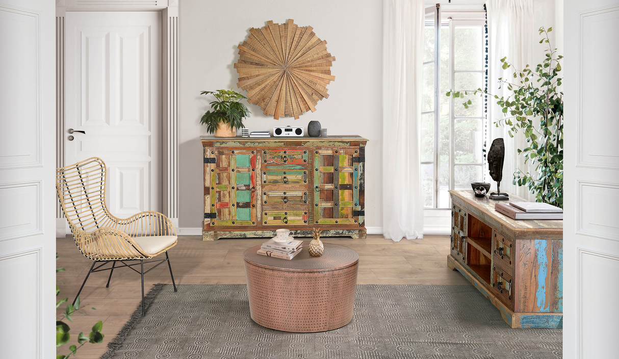 Set de 2 Scaune din Ratan cu Perne Incluse Giner y Colomer