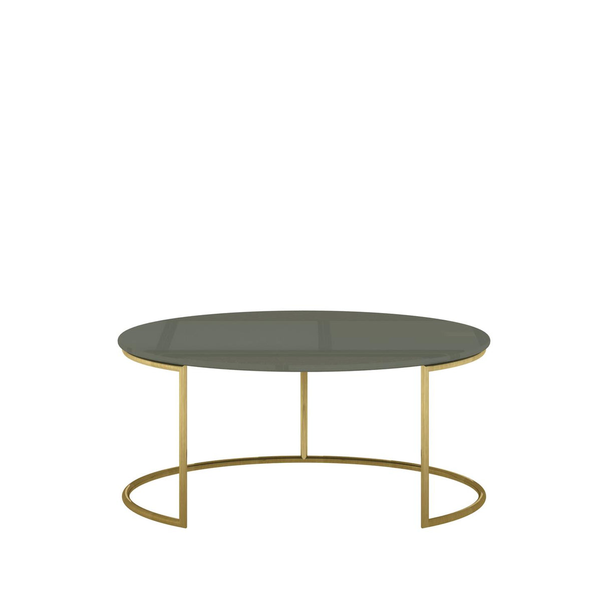 Masa de Cafea Verde cu Picioare Aurii Livin Hill