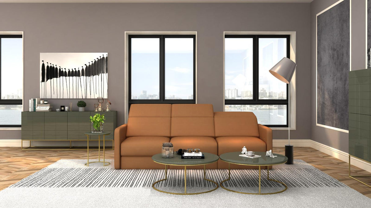 Masa de Cafea Verde cu Picioare Aurii Livin Hill