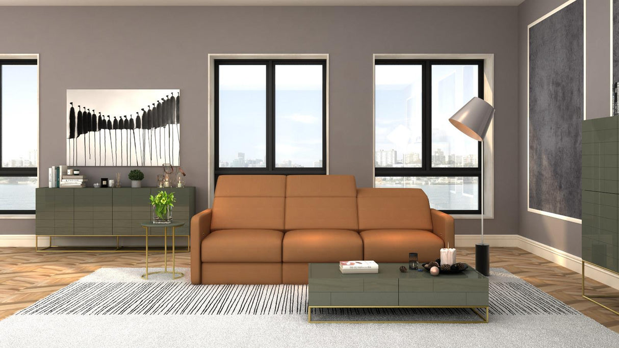 Masa de Cafea Verde cu Picioare Aurii din Otel Inoxidabil Livin Hill