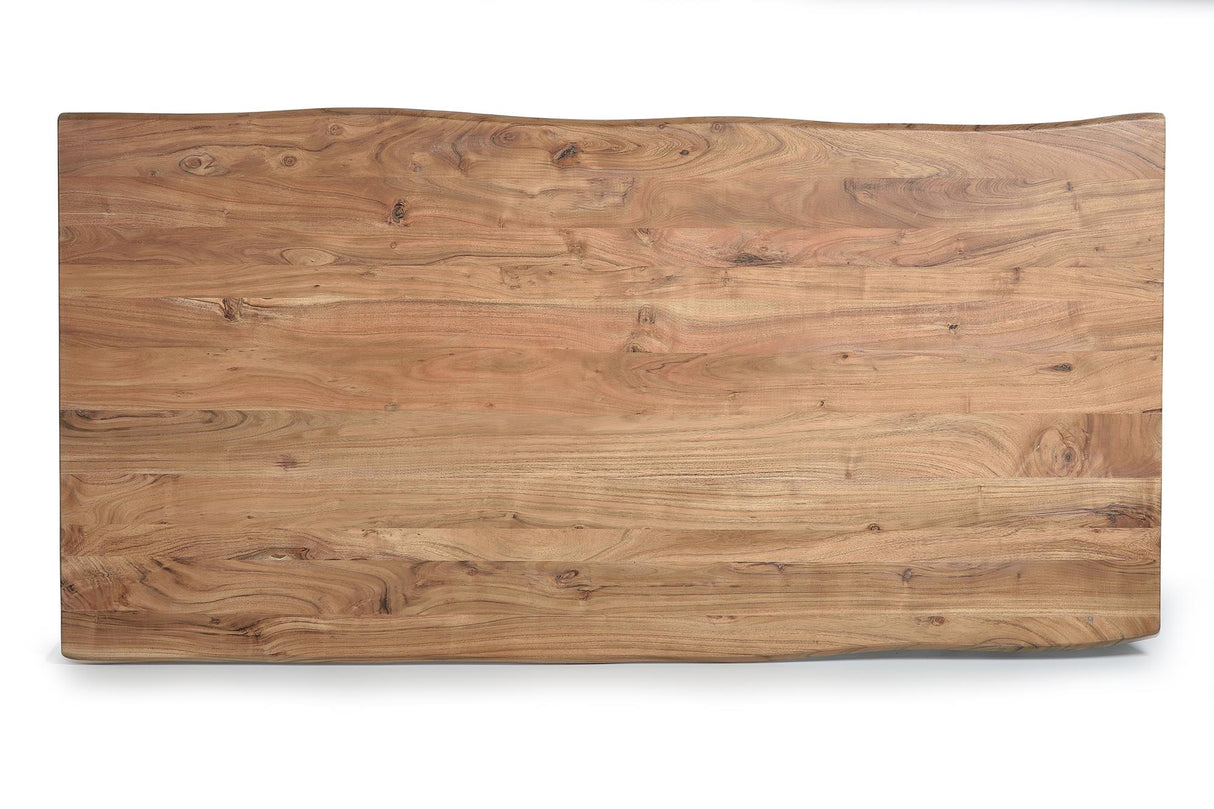 Masa Dining din Lemn de Acacia cu Picioare Metalice Giner y Colomer