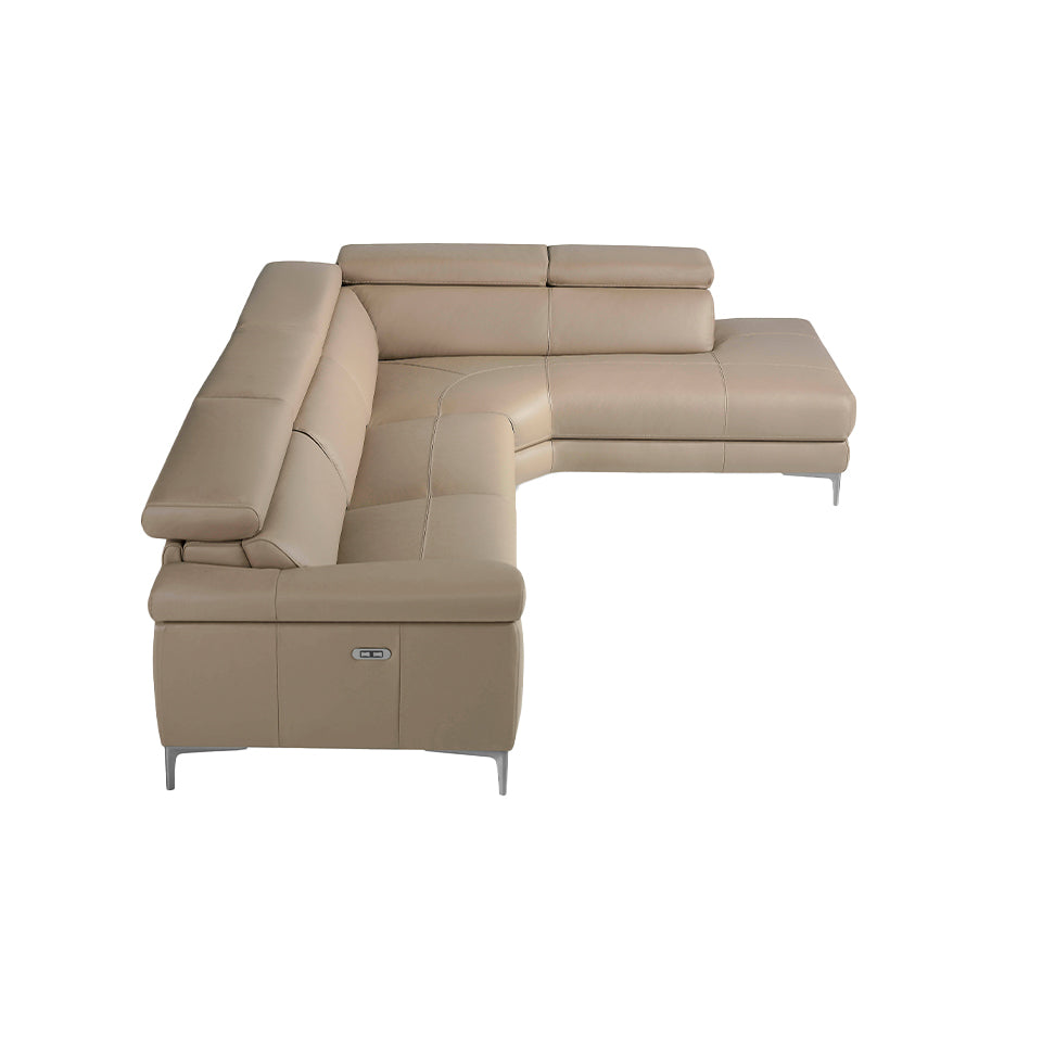 Canapea de Colt Stanga din Piele de Bovina cu Mecanisme de Relaxare Angel Cerda